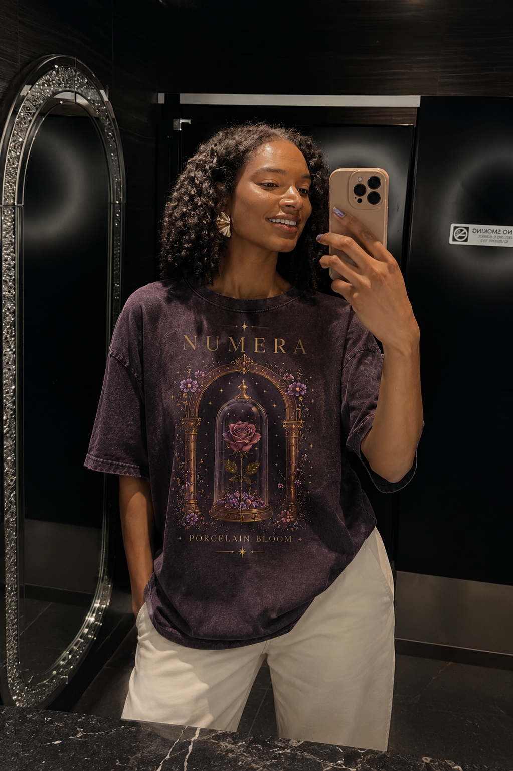 NUMERA - Porcelain Bloom Tee (Midnight Violet Edition)