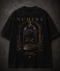 NUMERA — Porcelain Bloom Tee (Black Noir Edition)