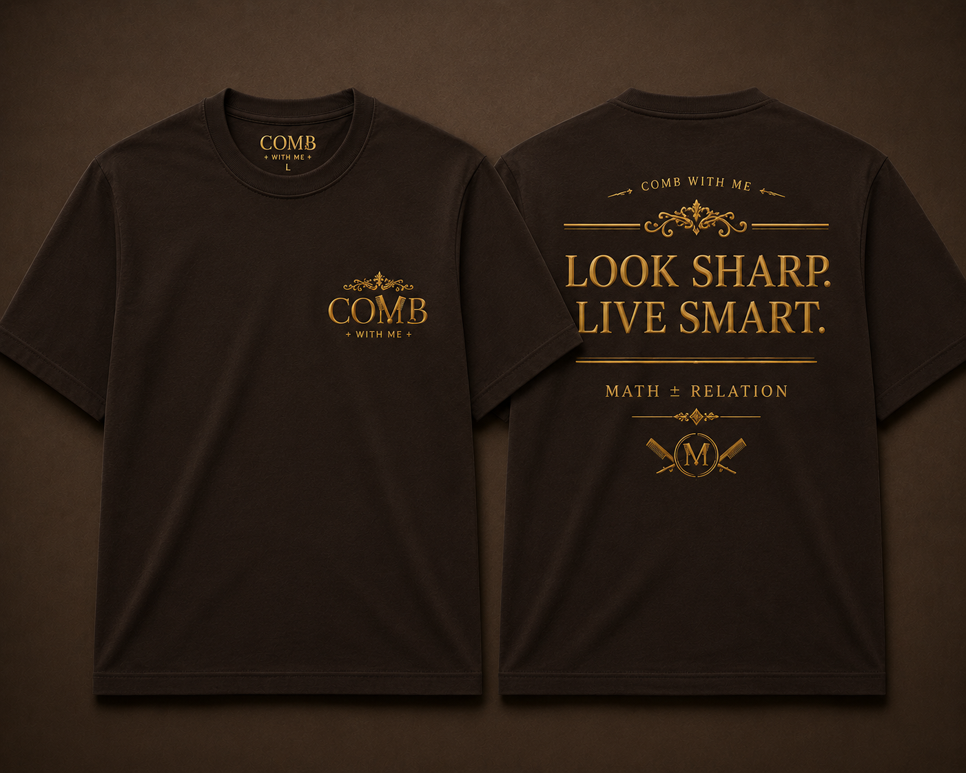COMB WITH ME × MATH ± RELATION Signature Tee