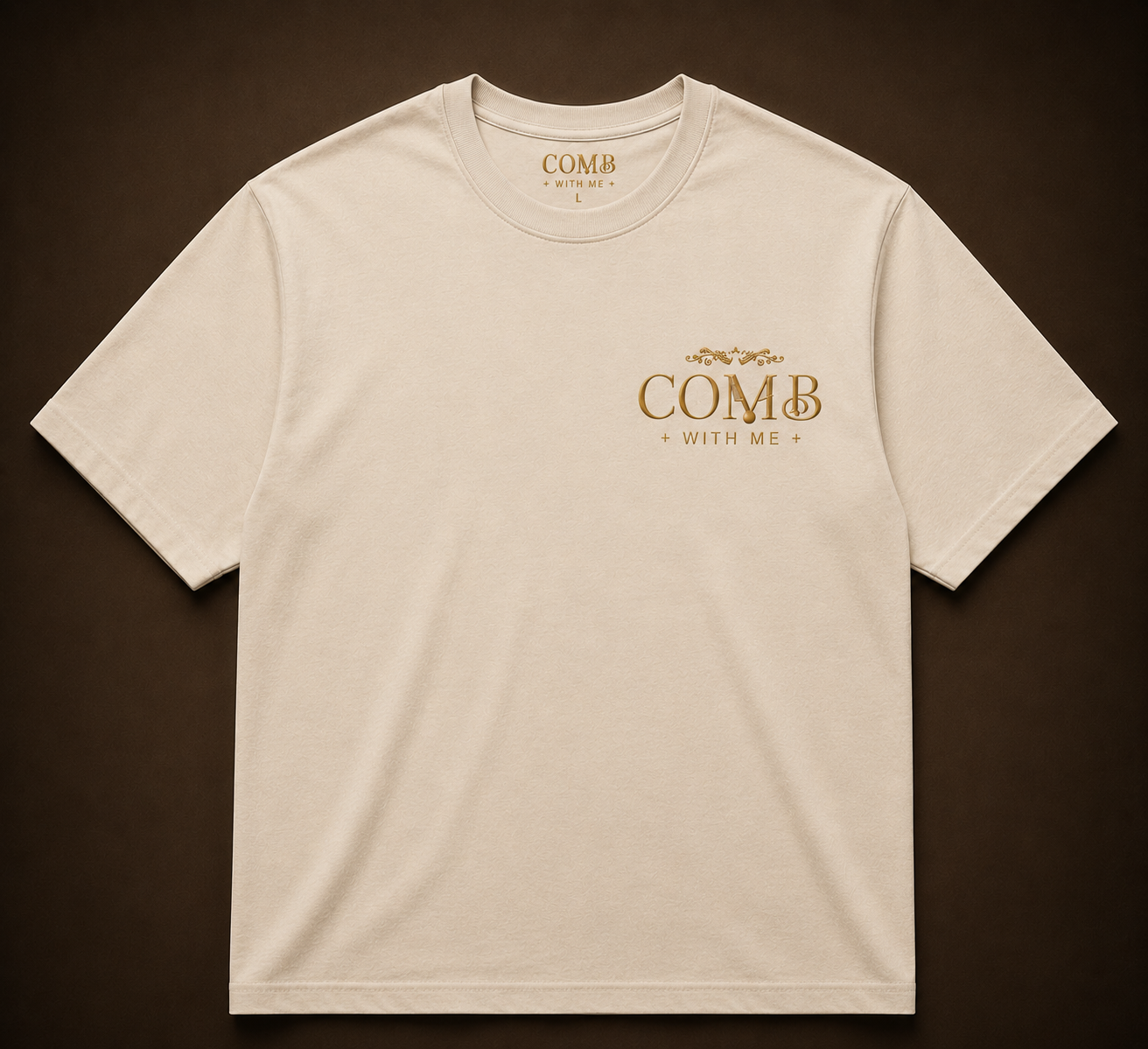 Comb With Me™ Everyday Tee — Bone