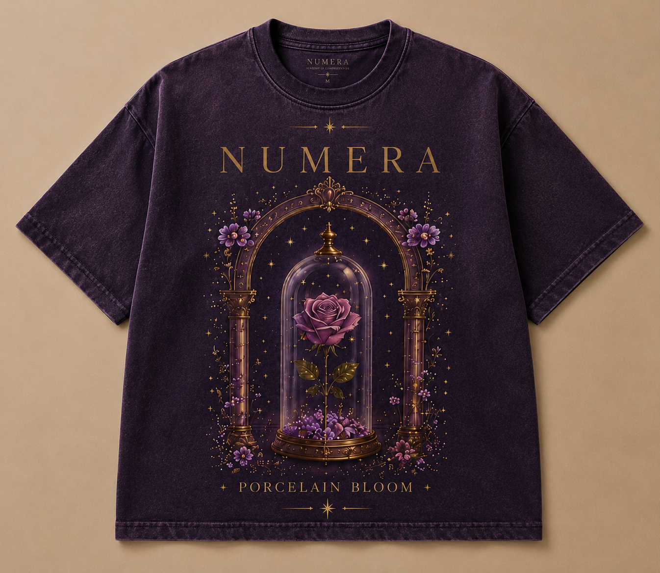 NUMERA - Porcelain Bloom Tee (Midnight Violet Edition)