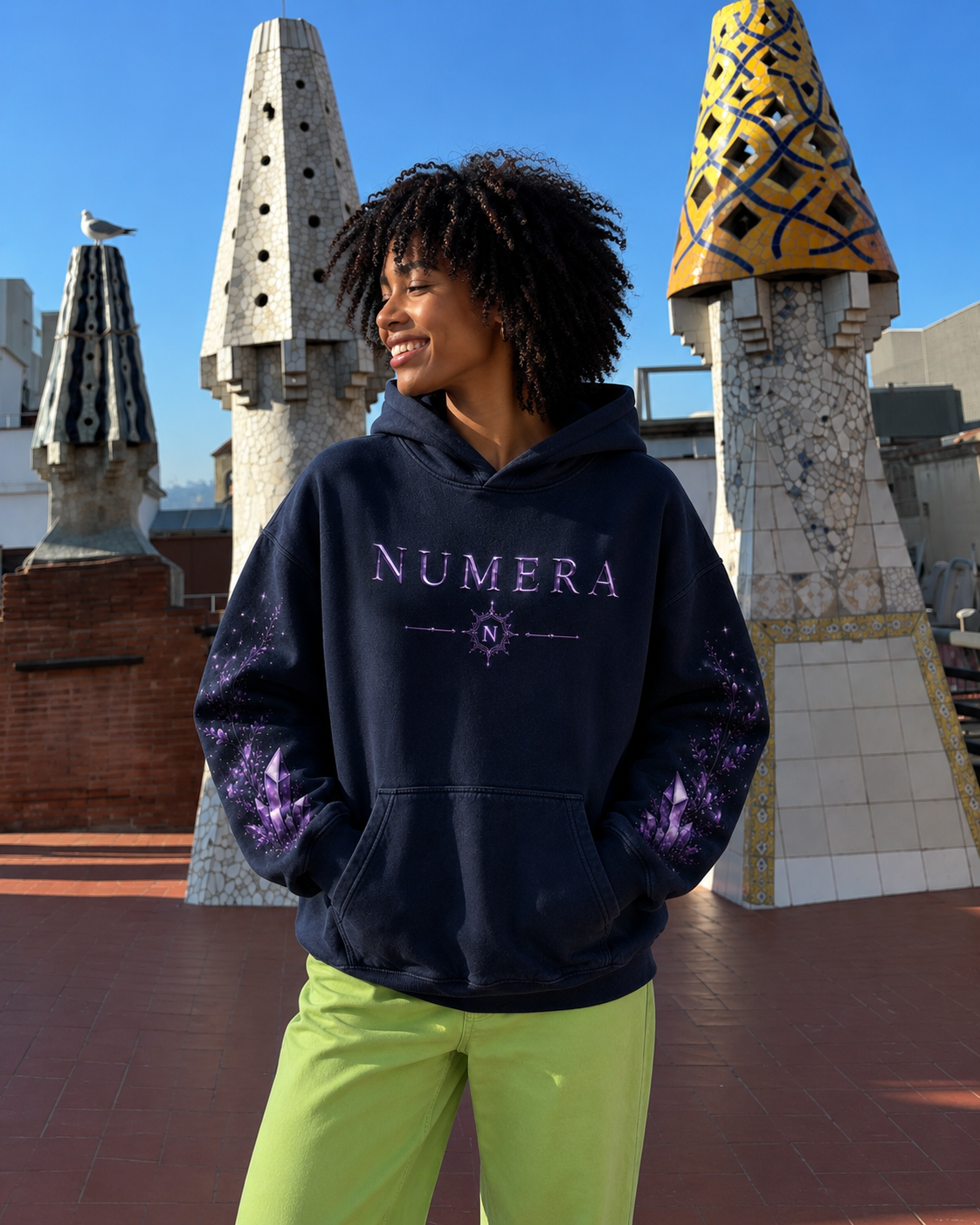 NUMERA — Frozen Bloom Hoodie