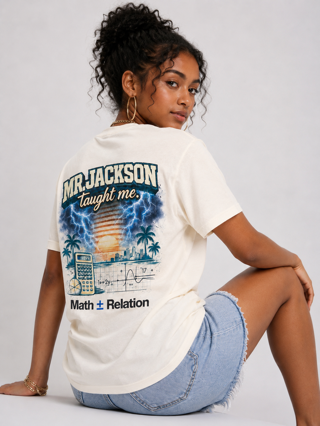 MR. JACKSON TAUGHT ME — Graphic Tee (Cream)