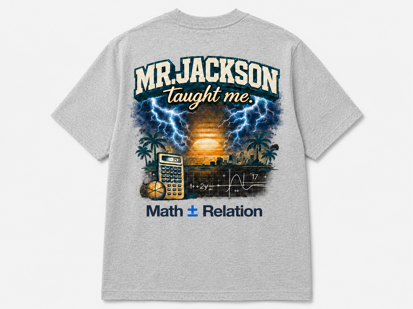 Mr. Jackson Taught Me Tee — Heather Gray