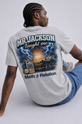 Mr. Jackson Taught Me Tee — Heather Gray