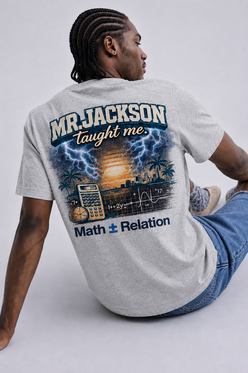 Mr. Jackson Taught Me Tee — Heather Gray