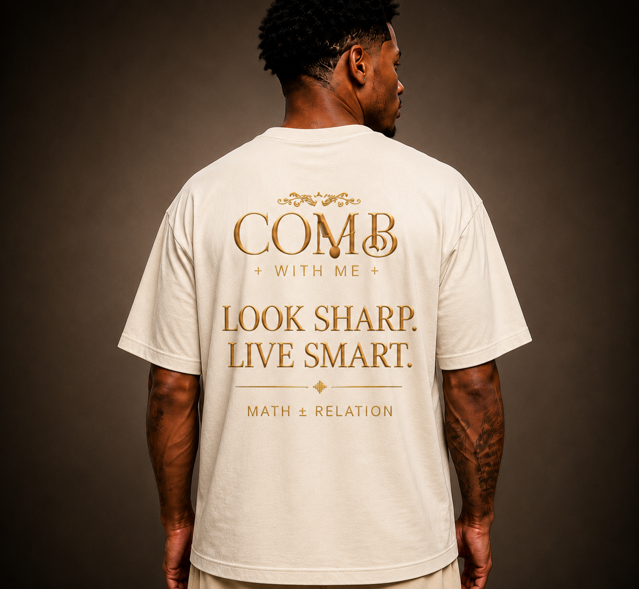 Comb With Me™ Everyday Tee — Bone