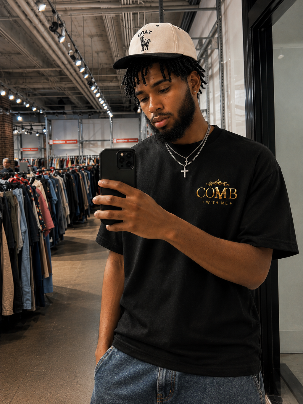 Comb With Me™ Everyday Tee — Black