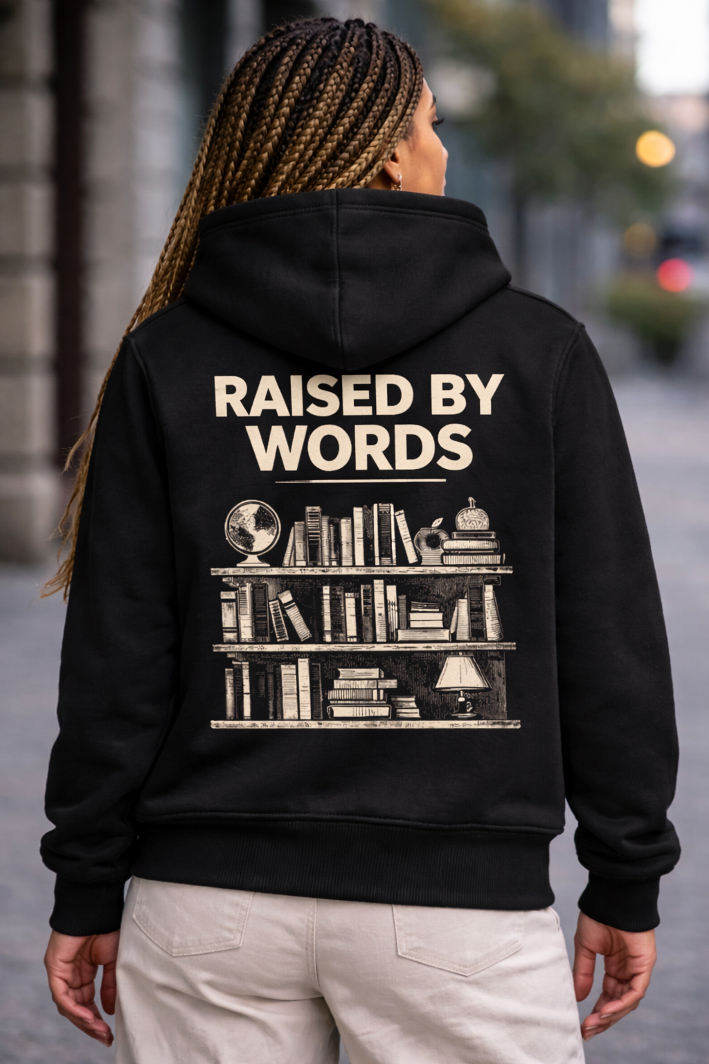 Raised By Words Hoodie