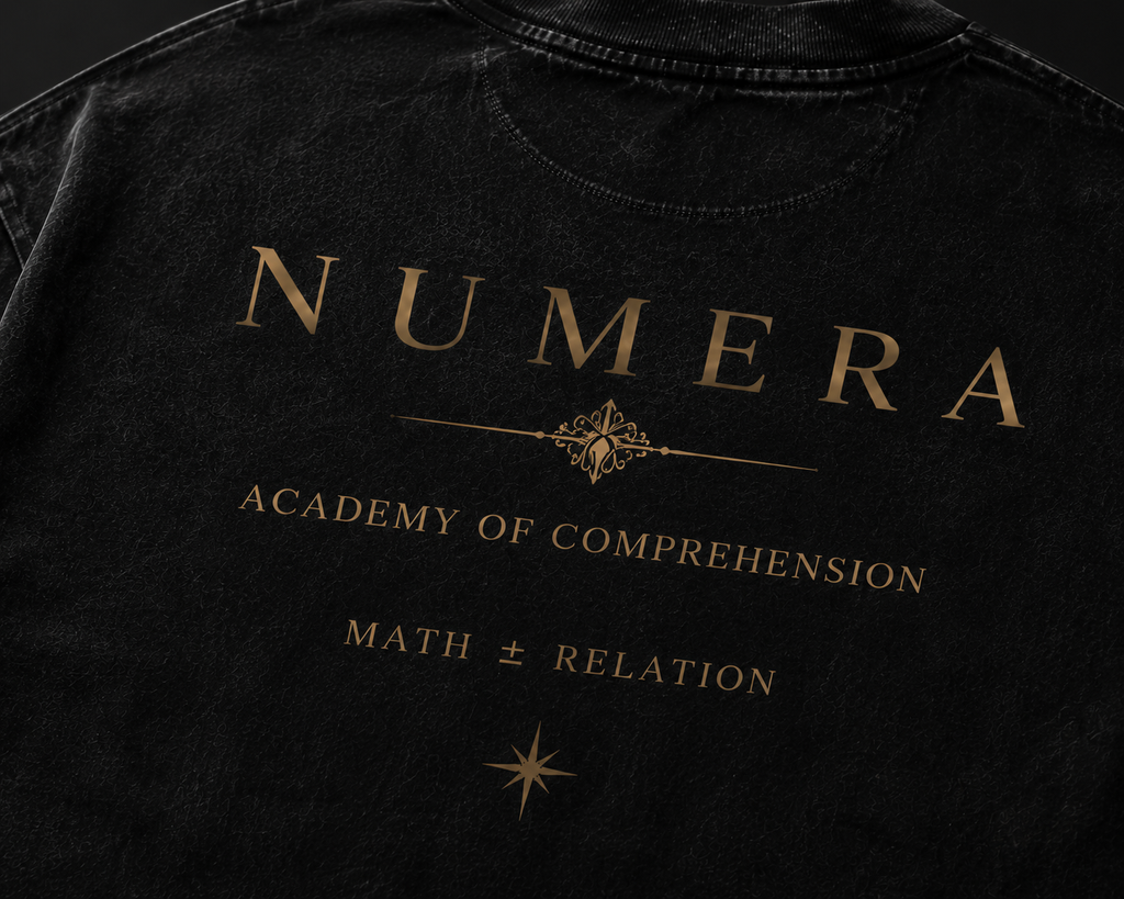 NUMERA — Porcelain Bloom Tee (Black Noir Edition)