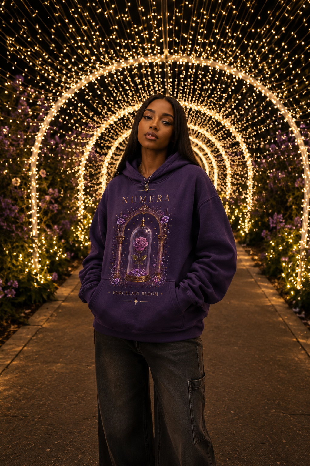 NUMERA — Porcelain Bloom Hoodie