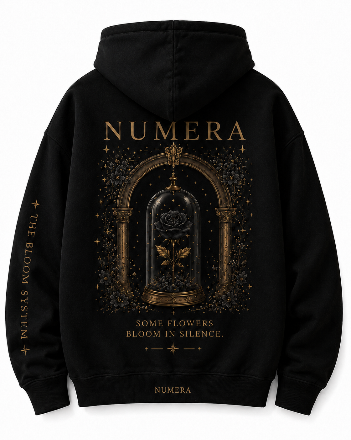 NUMERA — Noir Bloom Hoodie