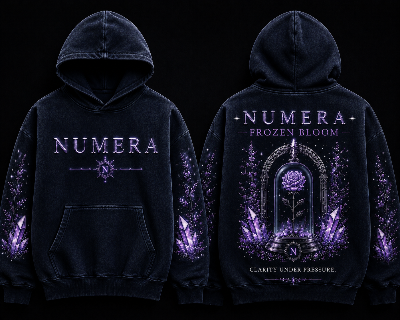 NUMERA — Frozen Bloom Hoodie