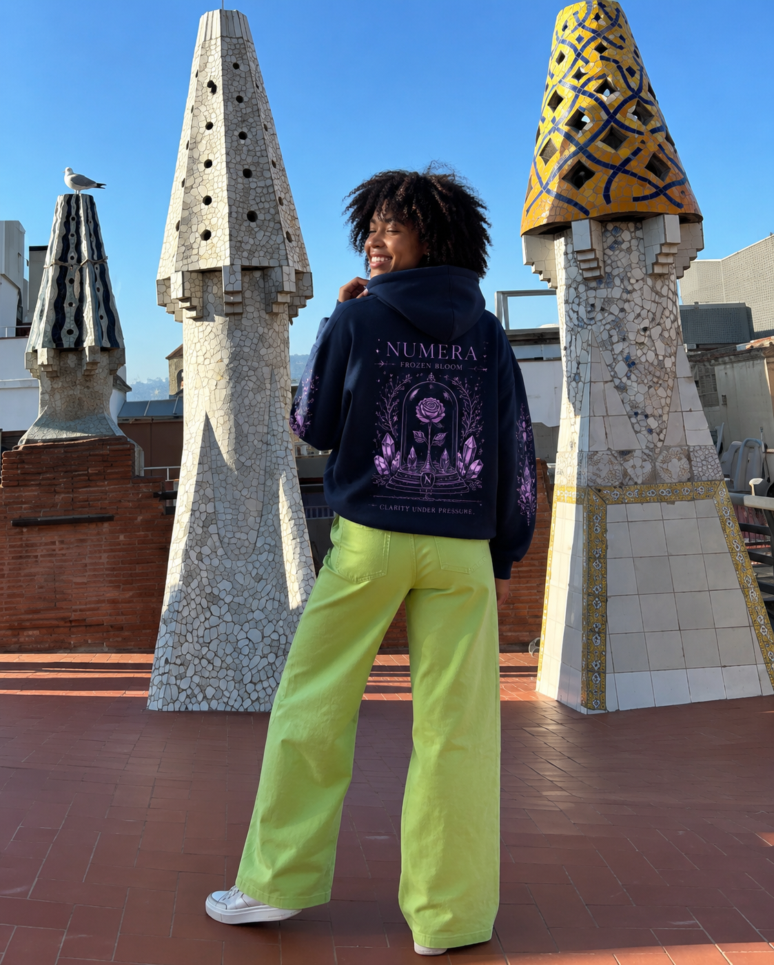 NUMERA — Frozen Bloom Hoodie