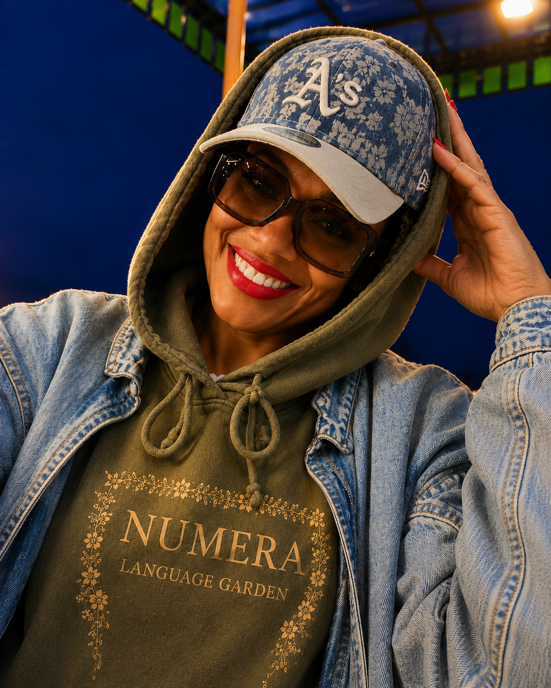 NUMERA -  Language Garden Hoodie (Botanical Sage)